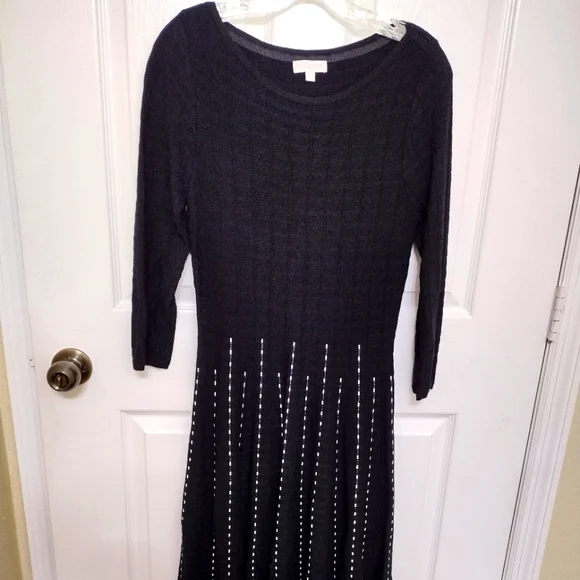 Monsoon | Dresses | Womans Monsoon Knitted Long Sleeve Dress Black With White Stripes Medium | Poshmark Monsoon | Dresses | Womans Monsoon Knitted Long Sleeve Dress Black With White Stripes Medium | Poshmark